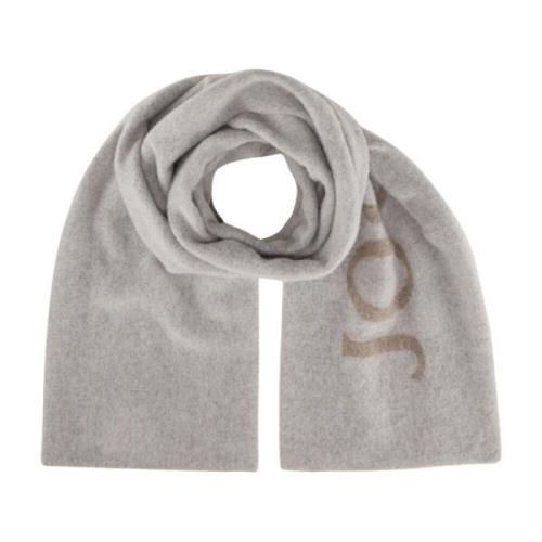 Joop! Logo Accent Vinterscarf Gray, Dam