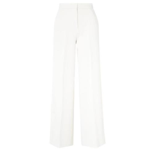 Pinko Crepe Bian Byxor White, Dam