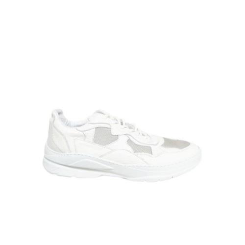 Filling Pieces Vita Läderlöparskor med Mesh White, Dam