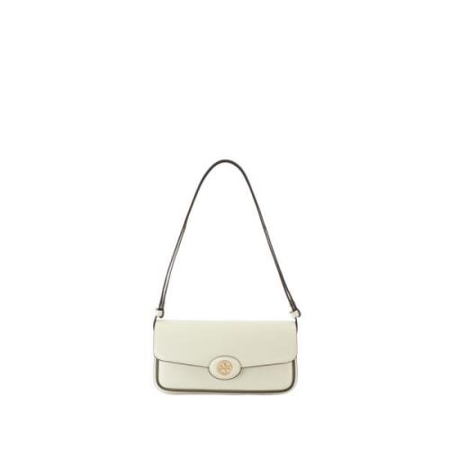 Tory Burch Vit Läder Axelväska med Handtag White, Dam