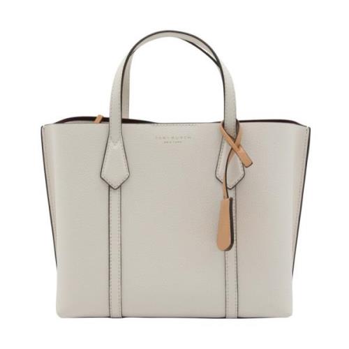 Tory Burch Elegant Perry Tote Bag i Ivory Green, Dam