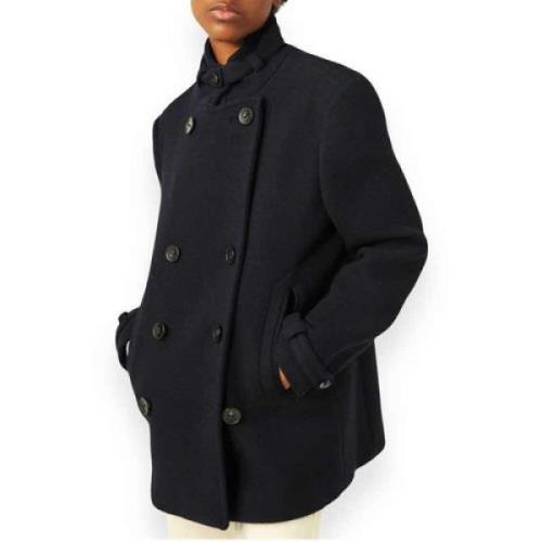 Ba&Sh Marin Peacoat Klassisk Elegans Modern Twist Blue, Dam