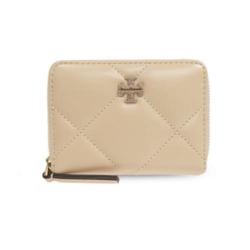 Tory Burch Läder plånbok Kira Beige, Dam