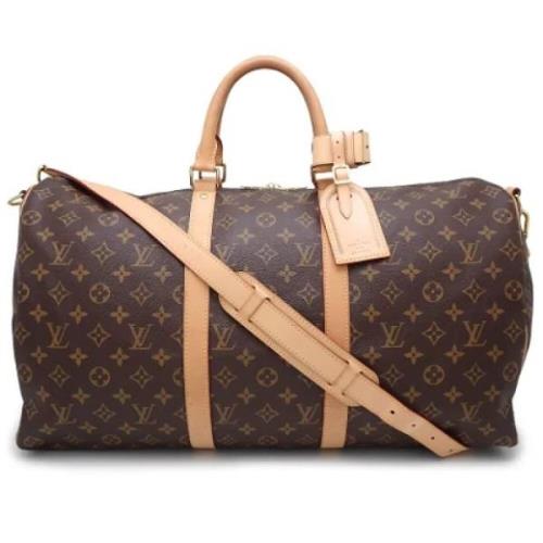 Louis Vuitton Vintage Pre-owned Canvas handvskor Brown, Dam