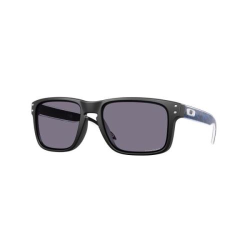 Oakley Sportiga solglasögon Prizm Grey Rektangulär Svart Black, Herr