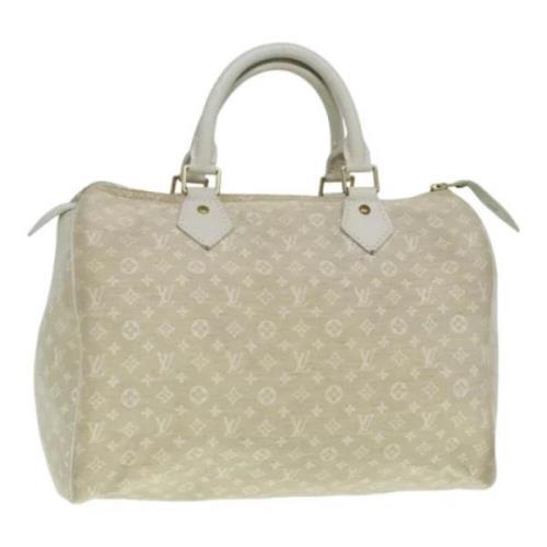 Louis Vuitton Vintage Pre-owned Canvas handvskor White, Dam