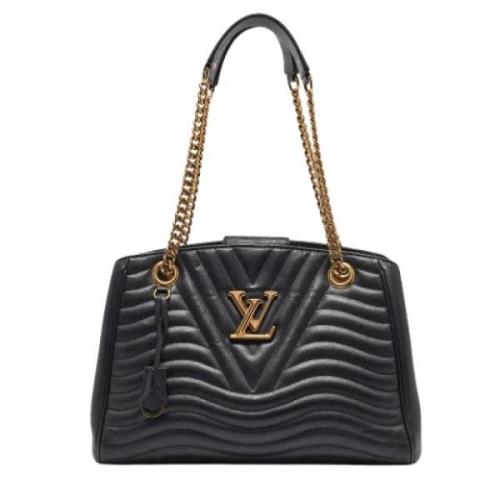 Louis Vuitton Vintage Pre-owned Laeder totevskor Black, Dam