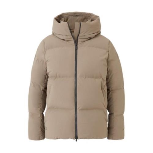 UBR Lyxig Dunjacka Mörk Sand Beige, Dam