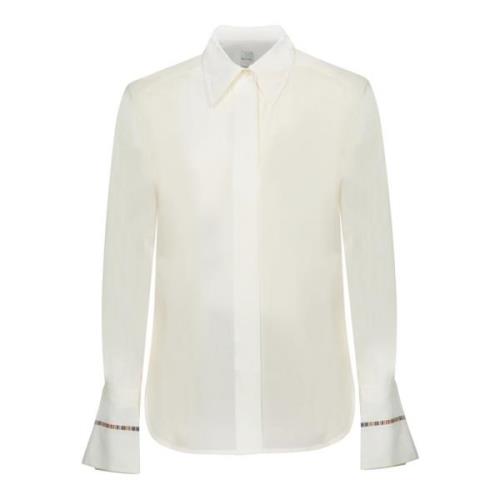 PS By Paul Smith Vit Skjorta Dammode White, Dam