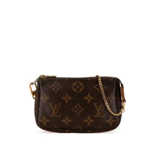 Louis Vuitton Vintage Pre-owned Canvas axelremsvskor Brown, Dam