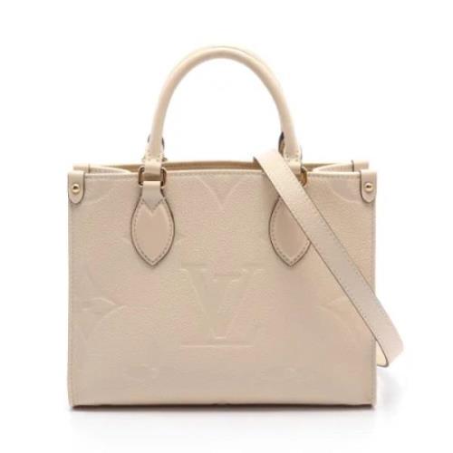 Louis Vuitton Vintage Pre-owned Laeder louis-vuitton-vskor Beige, Dam