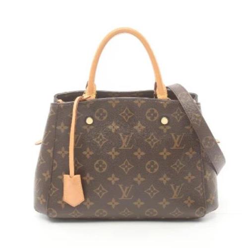 Louis Vuitton Vintage Pre-owned Canvas handvskor Brown, Dam