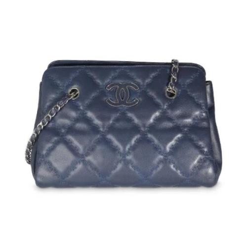 Chanel Vintage Pre-owned Laeder chanel-vskor Blue, Dam