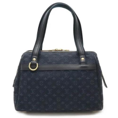 Louis Vuitton Vintage Pre-owned Canvas handvskor Blue, Dam