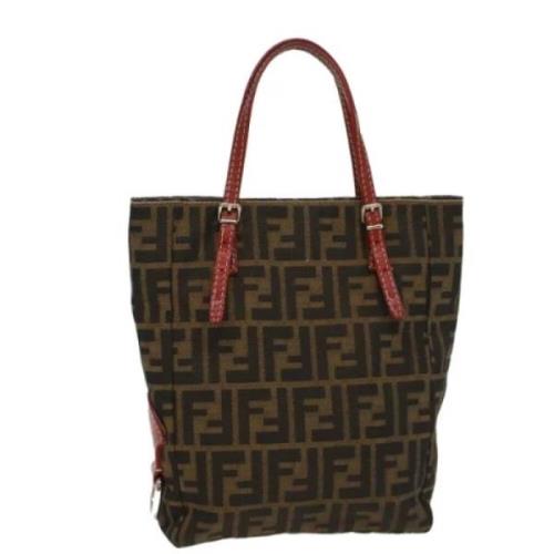 Fendi Vintage Pre-owned Canvas fendi-vskor Brown, Dam