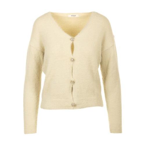 ViCOLO Stiliga Cardigan Sweaters Beige, Dam