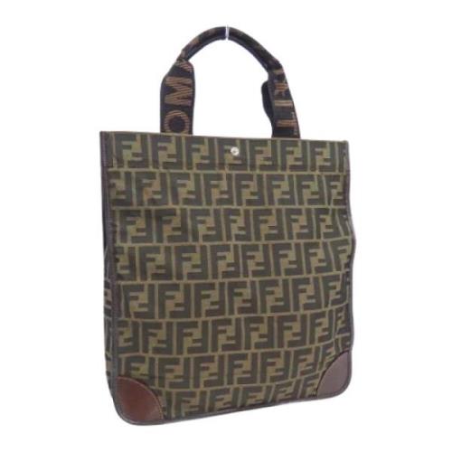 Fendi Vintage Pre-owned Canvas fendi-vskor Brown, Dam