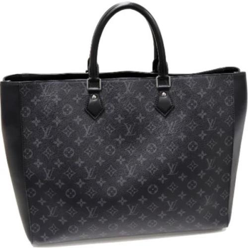 Louis Vuitton Vintage Pre-owned Canvas axelremsvskor Black, Dam