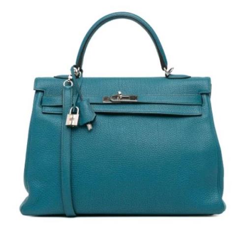 Hermès Vintage Pre-owned Laeder handvskor Blue, Dam