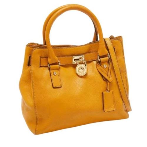 Michael Kors Pre-owned Pre-owned Laeder axelremsvskor Yellow, Dam