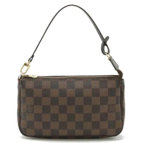 Louis Vuitton Vintage Pre-owned Canvas axelremsvskor Brown, Dam