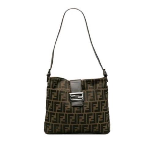 Fendi Vintage Pre-owned Canvas fendi-vskor Brown, Dam