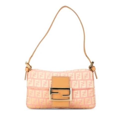 Fendi Vintage Pre-owned Canvas fendi-vskor Pink, Dam