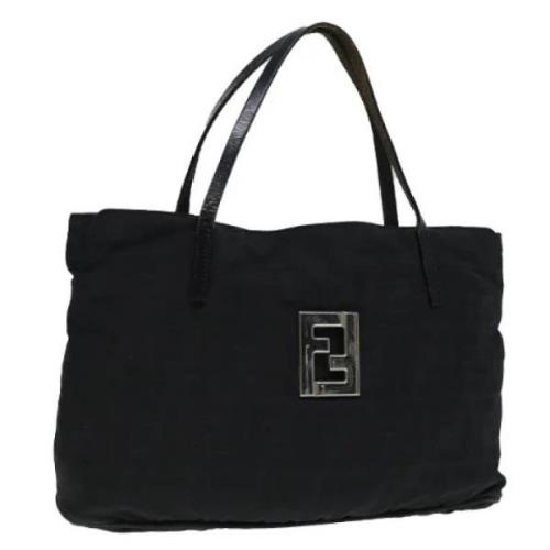 Fendi Vintage Pre-owned Canvas totevskor Black, Dam