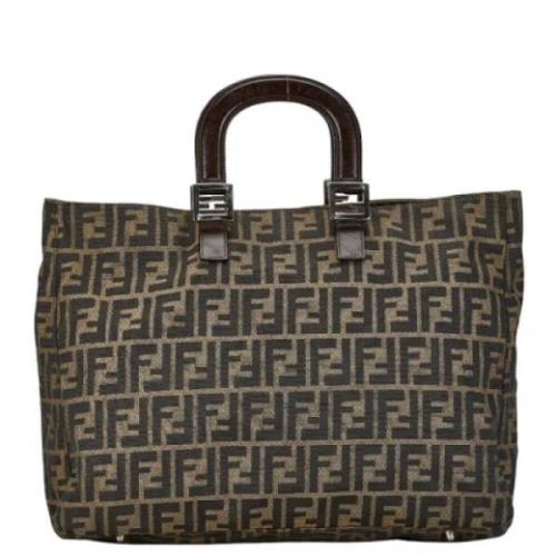 Fendi Vintage Pre-owned Canvas fendi-vskor Brown, Dam