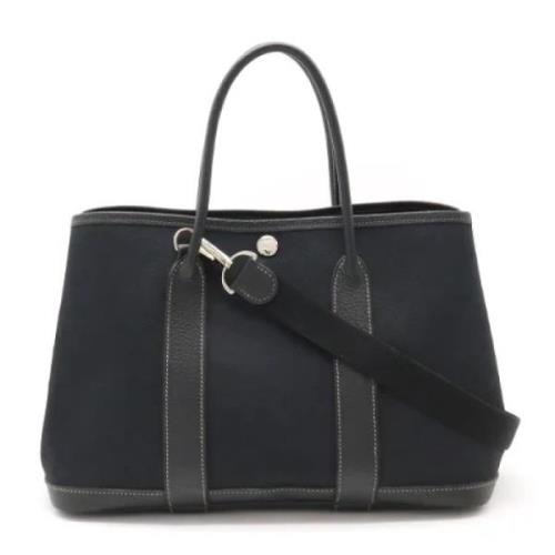 Hermès Vintage Pre-owned Canvas handvskor Black, Dam