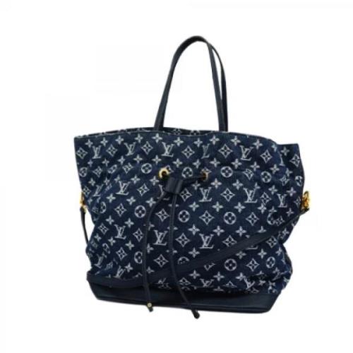 Louis Vuitton Vintage Pre-owned Tyg louis-vuitton-vskor Blue, Dam