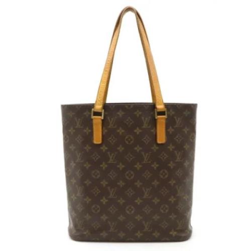 Louis Vuitton Vintage Pre-owned Tyg axelremsvskor Brown, Dam