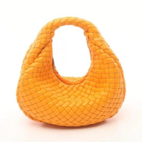 Bottega Veneta Vintage Pre-owned Laeder handvskor Orange, Dam