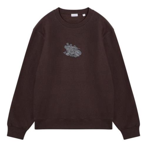 Burberry Crewneck Sweatshirt Brown, Herr