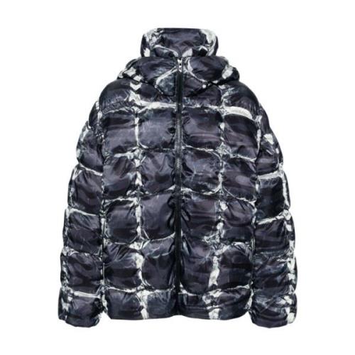 Diesel Camouflage Huva Pufferjacka Gray, Herr