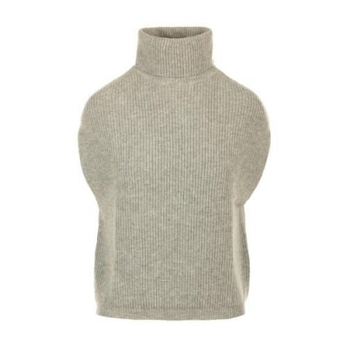 Hartford Grå Stickad Pullover Tröja Gray, Dam