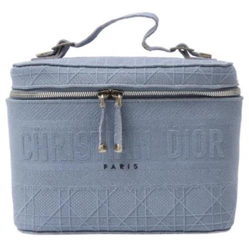 Dior Vintage Pre-owned Tyg handvskor Blue, Dam