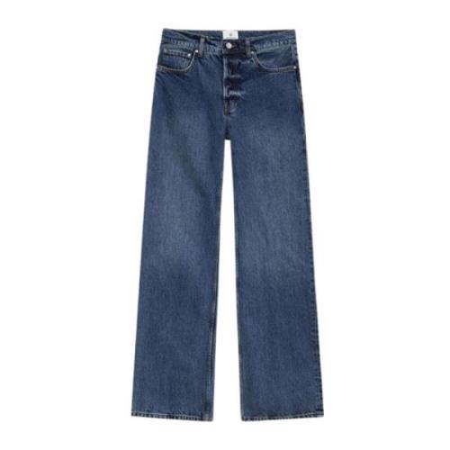 Anine Bing Stiliga Denim Jeans för Män Blue, Dam