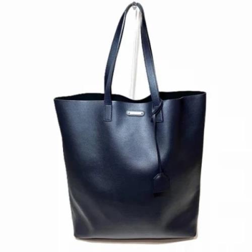 Yves Saint Laurent Vintage Pre-owned Tyg axelremsvskor Blue, Dam