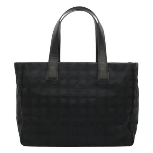 Chanel Vintage Pre-owned Tyg totevskor Black, Dam