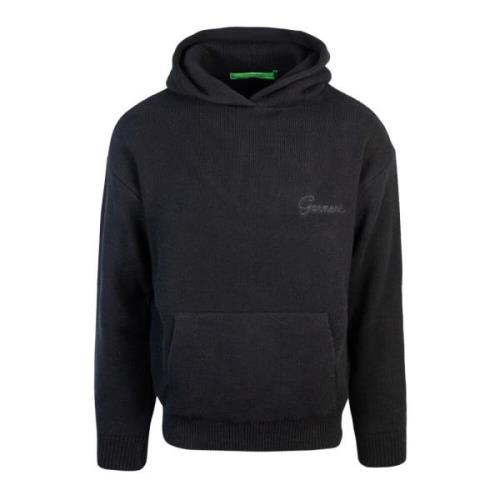 Garment Workshop Svart Hoodie Tröja Box Fit Black, Herr