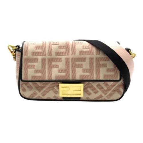 Fendi Vintage Pre-owned Canvas fendi-vskor Pink, Dam