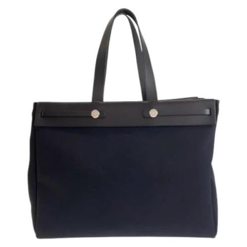 Hermès Vintage Pre-owned Canvas totevskor Black, Dam