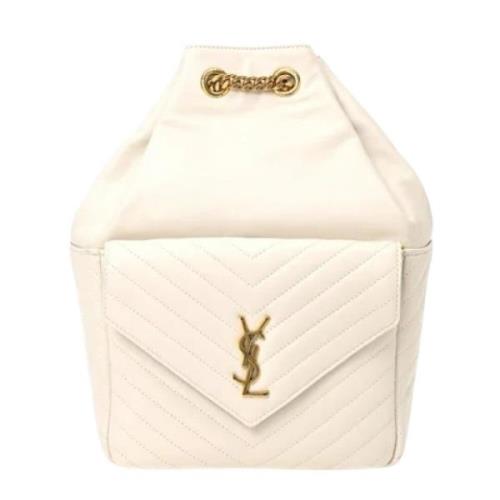 Yves Saint Laurent Vintage Pre-owned Laeder ryggsckar White, Dam