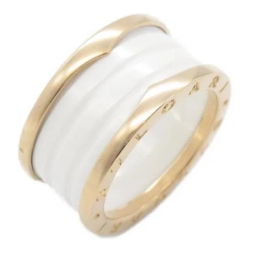 Bvlgari Vintage Pre-owned Metall ringar White, Dam