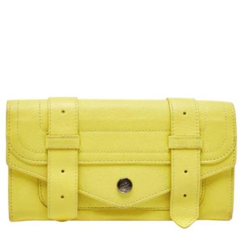 Proenza Schouler Pre-owned Pre-owned Laeder plnbcker Yellow, Dam