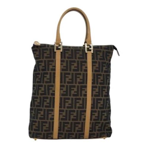 Fendi Vintage Pre-owned Canvas fendi-vskor Brown, Dam