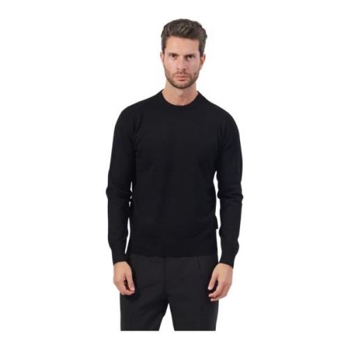 Richmond Svart Crewneck Sweater Regular Fit Black, Herr