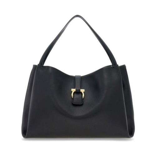 Salvatore Ferragamo Höj din stil med Tote M Black, Dam