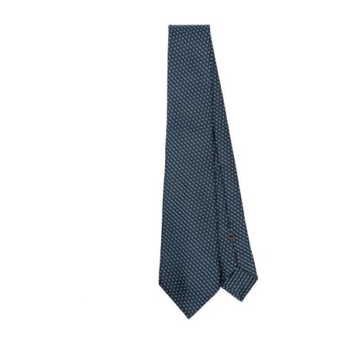 Ermenegildo Zegna TE1 TIE - Stilig Herr Slips Blue, Herr